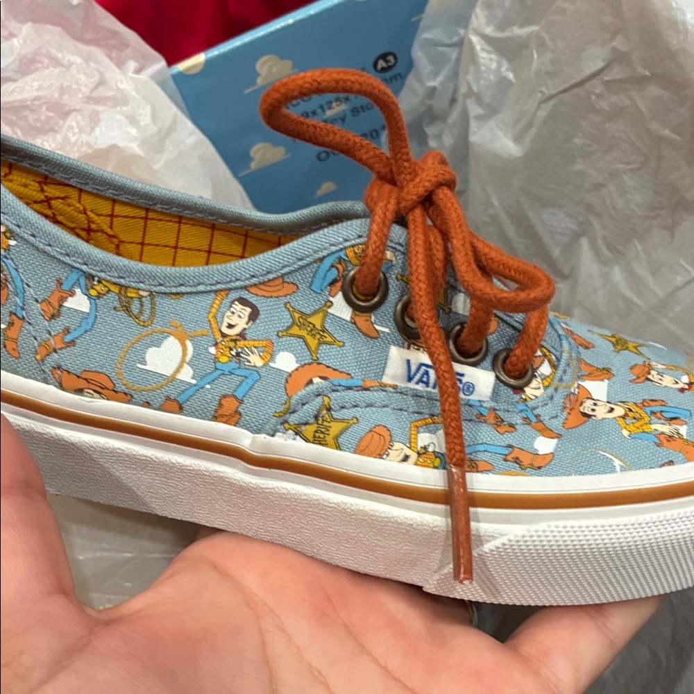 Vans Toy Story Kids Sneakers - Blue and Brown Brand New With Box Size10.5c